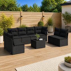Practical 9-Piece Garden Sofa Set for Outdoor Use