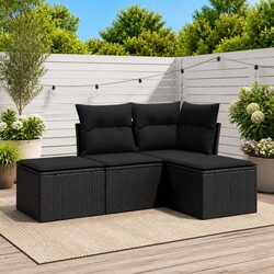 4-Piece Outdoor Sofa Set with Storage