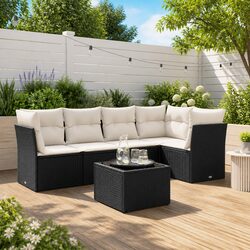 Practical 6-Piece Garden Sofa Set for Outdoor Living
