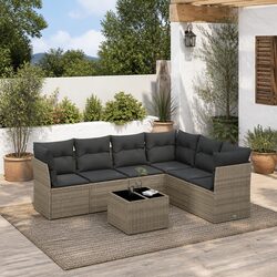 7-Piece Modular Garden Sofa Set for Versatile Use