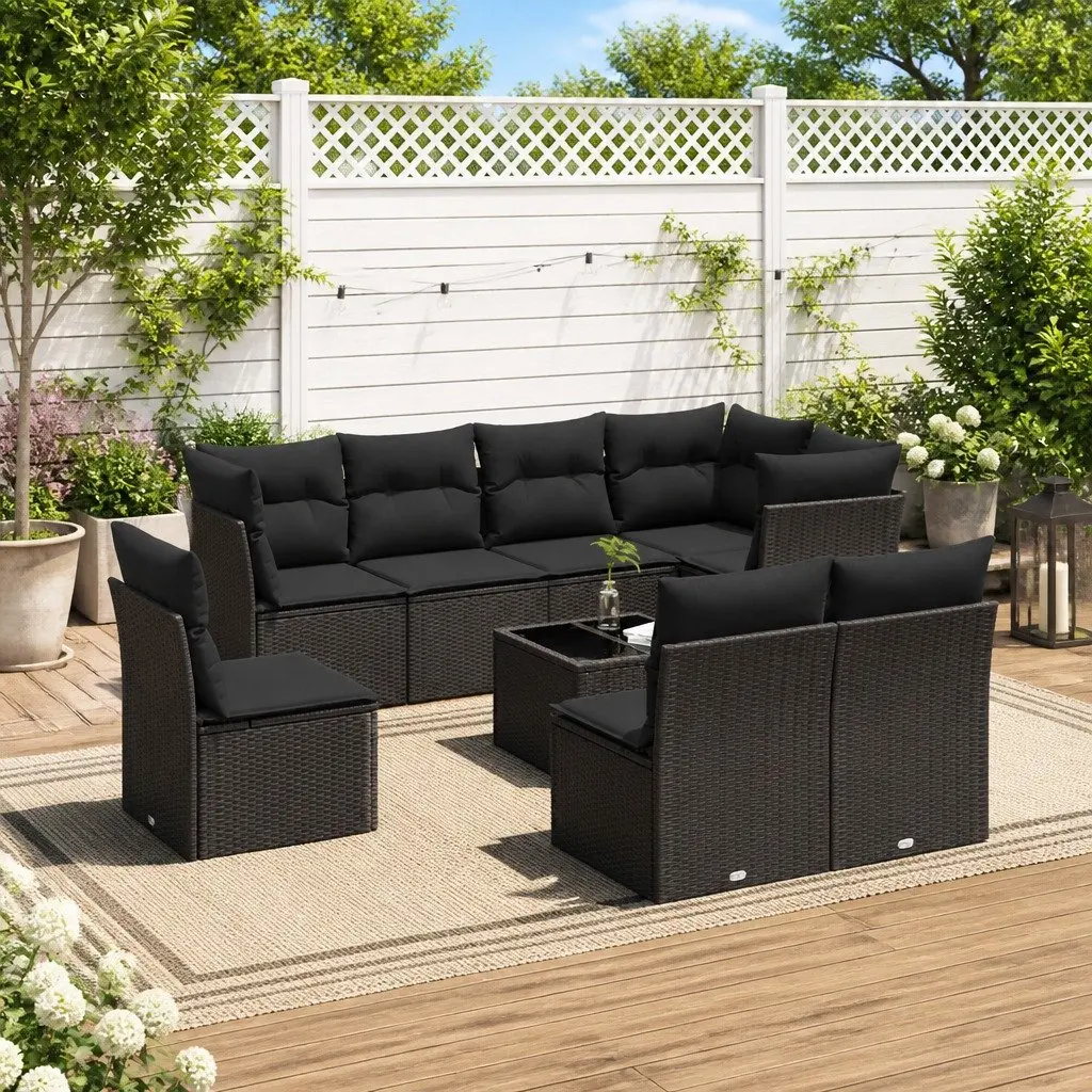 9 Piece Sofa Set for Outdoor Use