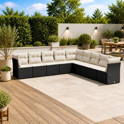 Versatile Garden Sofa Set 9 Piece Outdoor Seating