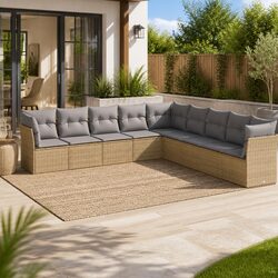 Versatile 9 Piece Garden Sofa Set for Any Outdoor Setting