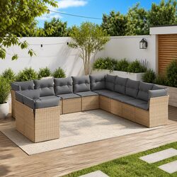Practical 11-Piece Outdoor Sofa Set for All Occasions