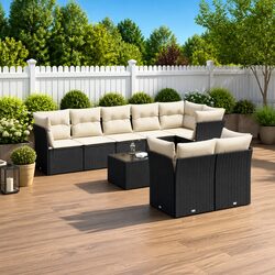Ideal 9 Piece Garden Sofa Set for Entertaining Outdoors