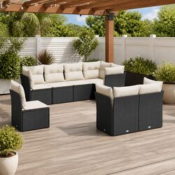 Perfect for Relaxation: 8-Piece Modular Garden Sofa Set