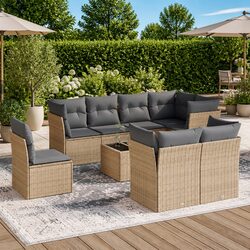 Practical 9 Piece Garden Sofa Set for Your Patio
