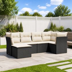 Versatile 6 Piece Outdoor Sofa Set with Cushions