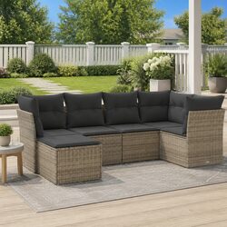 Practical 6-Piece Garden Sofa Set for Outdoor Spaces