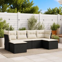 Practical 6 Piece Garden Sofa Set for Family Gatherings