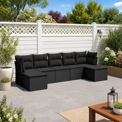 Practical 7-Piece Garden Sofa Set for Outdoor Living