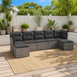 Versatile 7-Piece Garden Sofa Set for Your Patio