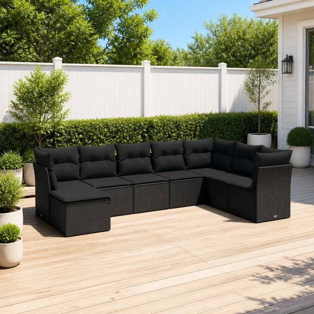 8-Piece Garden Sofa Set for Outdoor Use