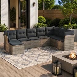 Perfect Fit: 8-Piece Garden Sofa Set for Your Patio
