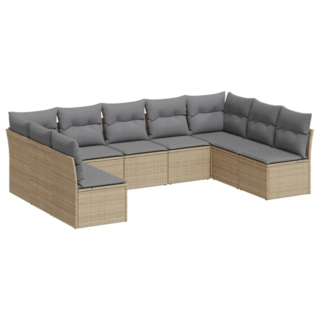 9 Piece Garden Sofa Set for Outdoor Comfort