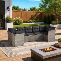 Practical 7 Piece Garden Sofa Set for Your Patio