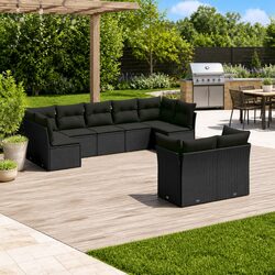 Practical 9-Piece Garden Sofa Set for Versatile Outdoor Use
