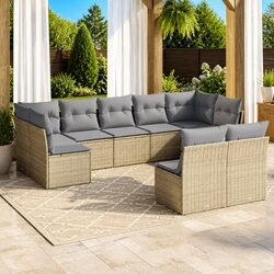 Practical 9-Piece Garden Sofa Set for Your Patio