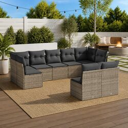 Functional 9 Piece Garden Sofa Set for Your Home