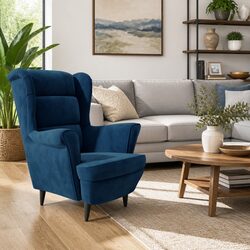 Versatile Blue Velvet Armchair for Every Room