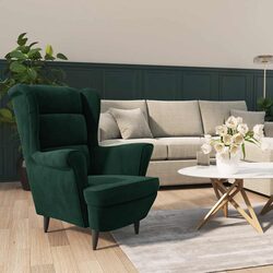 Versatile Green Velvet Armchair for Any Room