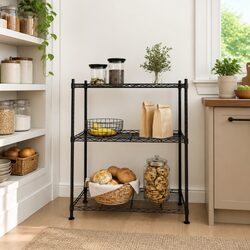 Practical 3-Tier Storage Rack for Home Use 60x35x76cm