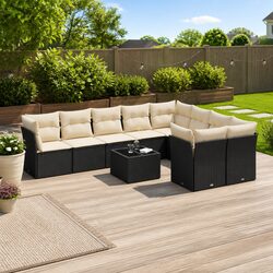 Versatile 10-Piece Garden Sofa Set for Your Outdoor Space