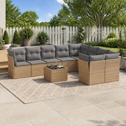 Practical 10-Piece Garden Sofa Set for Any Outdoor Space