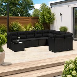 Practical 10-Piece Garden Sofa Set for Any Outdoor Space