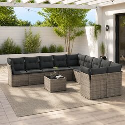 Practical 11-Piece Garden Sofa Set for Your Outdoor Living
