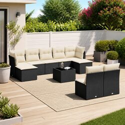 10-Piece Patio Sectional with Storage