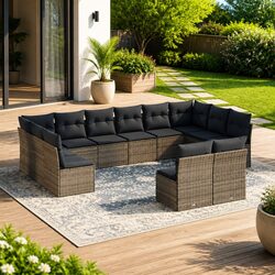 Practical 12 Piece Garden Sofa Set for Your Outdoor Needs