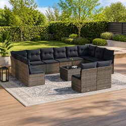 Practical 13 Piece Garden Sofa Set for Any Outdoor Space