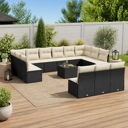 Practical 14-Piece Sofa Set for Outdoor Living