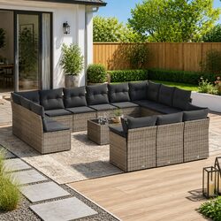 Versatile 14-Piece Sofa Set for Your Garden or Patio