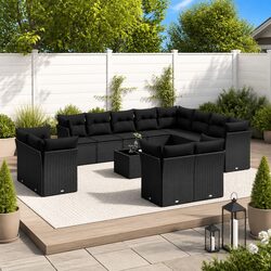13-Piece Garden Sofa Set for Entertaining