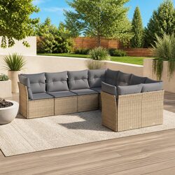 Outdoor Modular Sofa Set – 8 Pieces with Storage