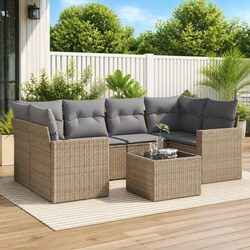 Ideal for Backyards: 7-Piece Outdoor Sofa Set