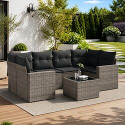Versatile Grey Outdoor Sofa Set: Perfect for Any Space