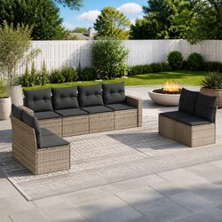Practical Outdoor Living with 8 Piece Sofa Set