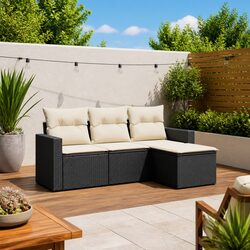 Perfect for Entertaining: 4-Piece Garden Sofa Set