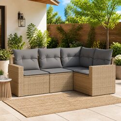 Versatile 4 Piece Garden Sofa Set for Any Space