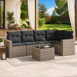 Versatile 6-Piece Garden Sectional Sofa Set