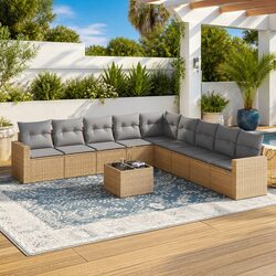 Functional 10 Piece Outdoor Sectional Sofa for Your Home