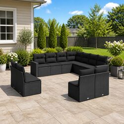 Versatile 11-Piece Modular Sofa Set for Outdoor Living