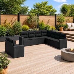 Versatile 9-Piece Sofa Set for Outdoor Use