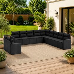 Practical 11-Piece Garden Sofa Set for Everyday Use