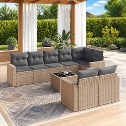 Practical 9-Piece Sofa Set for Your Outdoor Gatherings