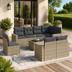 Versatile 9 Piece Garden Sofa Set for Every Outdoor Space
