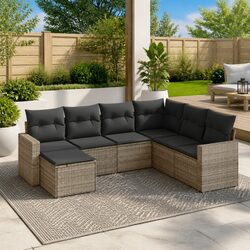 Practical 7-Piece Outdoor Sofa for Any Gathering